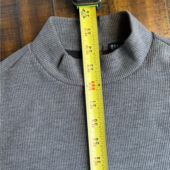Hyfve M Gray Long Sleeve Mock Turtle Neck Dress - Picture 5 of 9